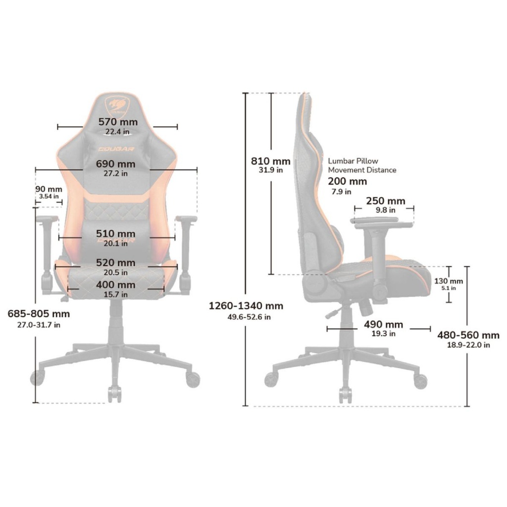 Silla Cougar Armor One V2 Gold