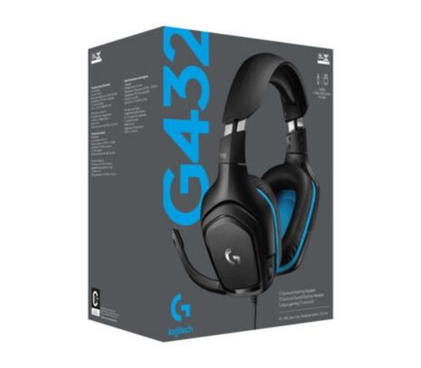 LOGITECH HEADSET G432 GAMING 7.1 USB/3.5MM