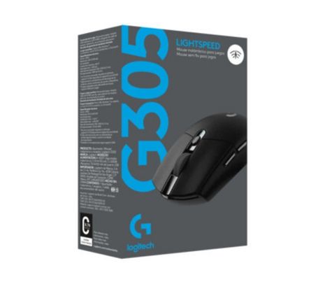 LOGITECH MOUSE G305 GAMING BLACK INALAMBRICO