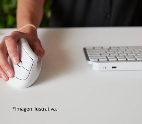 LOGITECH MOUSE LIFT VERTICAL OFF WHITE INAL+BT