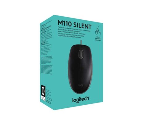 LOGITECH MOUSE M110 NEGRO SILENCIOSO USB