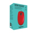 LOGITECH MOUSE M110 ROJO SILENCIOSO USB