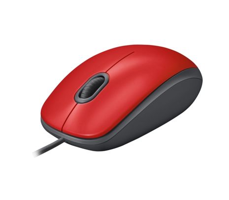 LOGITECH MOUSE M110 ROJO SILENCIOSO USB