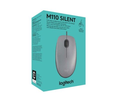 LOGITECH MOUSE M110 SILVER SILENCIOSO USB