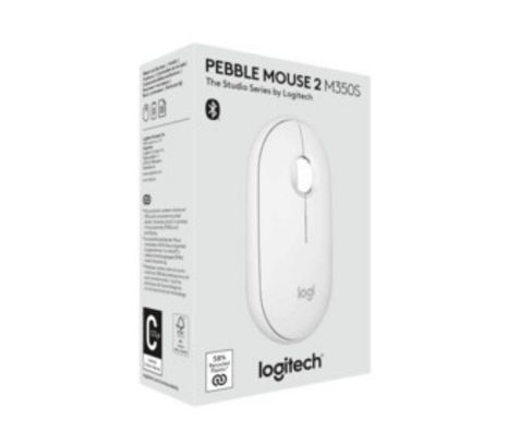 LOGITECH MOUSE M350S PEBBLE 2 OFF WHITE INAL+BT