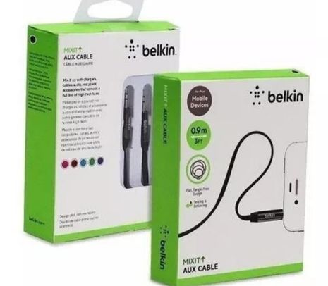 BELKIN AV10127TT03-BLK CABLE JACK 3.5MM PLANO BLACK 90CM