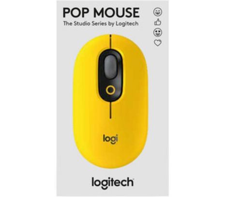 LOGITECH MOUSE POP BLACK/YELLOW INAL+BT