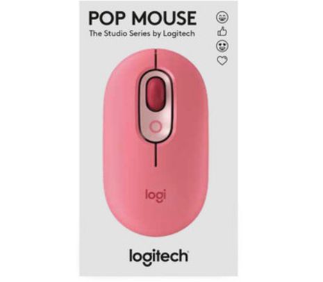 LOGITECH MOUSE POP HEARTBREAKER ROSE INAL+BT 