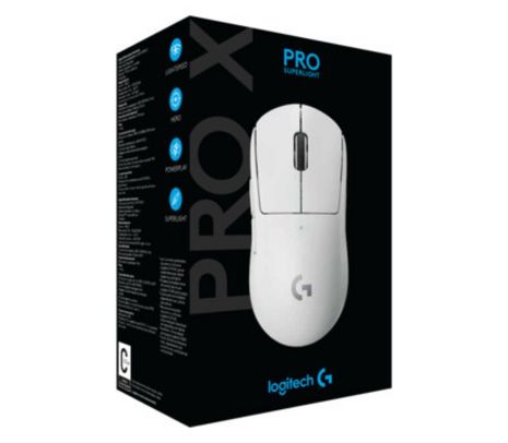 LOGITECH MOUSE PRO X SUPERLIGHT GAMING WHITE INAL