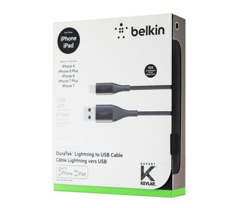 BELKIN CAA001BT1MBK CABLE LIGHTNING A USB-A NEGRO 60W 1M