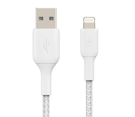 BELKIN CAA001BT1MWH CABLE LIGHTNING A USB-A BLANCO 60W 1M