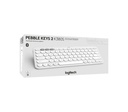 LOGITECH TECLADO K380S PEBBLE KEYS 2 WHT INAL+BT