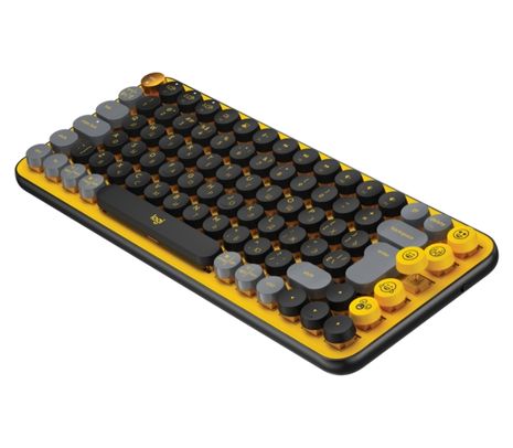 LOGITECH TECLADO POP KEYS BLAST YELLOW INAL+BT 