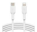 BELKIN CAA003BT1MWH CABLE USB-C A LIGHTNING BLANCO 60W 1M