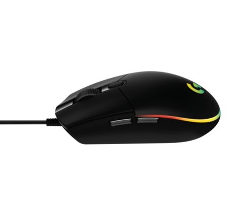 LOGITECH  MOUSE G203 GAMING NEGRO LIGHTSYNC USB