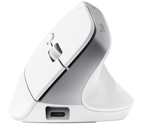 TRUST MOUSE BAYO+ VERTICAL ERGONOMICO INAL WHITE