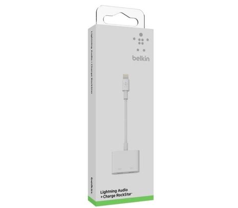 BELKIN F8J198BTWHT ADAPTADOR DE AUDIO+CARGA LIGHTNING 12W CP