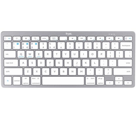 TRUST TECLADO BASICS TKL INAL+BT WHITE