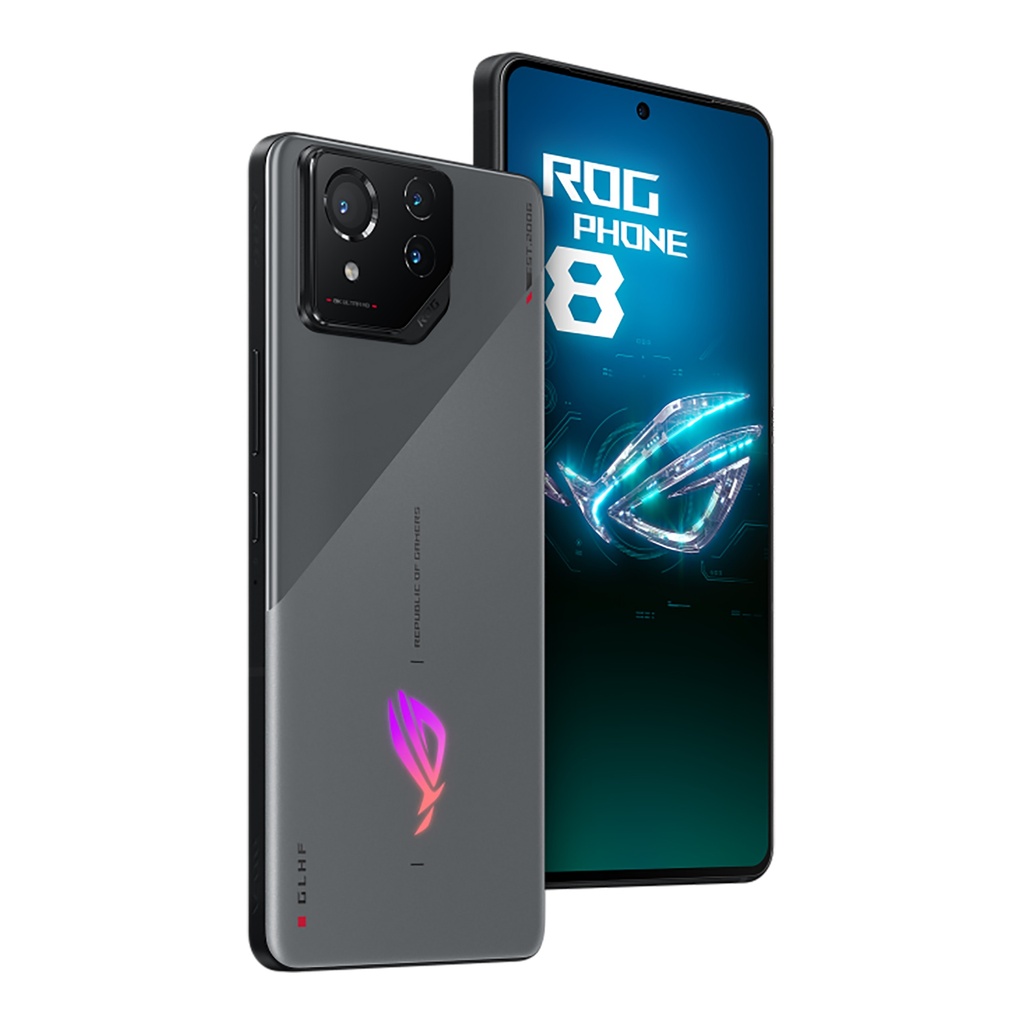 ASUS - SMARTPHONE ROG 8 - IP68. 6,78'' MULTITÁCTIL SAMSUNG AMOLED E6 FLEXIBLE HDR10 165Hz. DUALSIM. 5G. 8 CORE. ANDROID 14. RAM 16GB / ROM 256GB. CÁMARA TRIPLE 50MP. WIFI. BLUETOOTH. GPS. NFC. 5500mAh. AI240116256GY