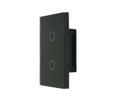 BSMART BS-IL02BK INTERRUPTOR DE LUZ INTELIGENTE X2 WIFI TUYA SMART NEGRO