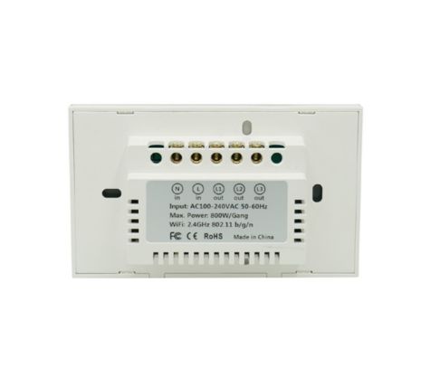 BSMART BS-IL02WT INTERRUPTOR DE LUZ INTELIGENTE X2 WIFI TUYA SMART BLANCO