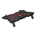 MARVO - SOPORTE DE REFRIGERACIÓN COOLING STAND PARA NOTEBOOK SCORPION FN-38 - 17". 4 VENTILADORES. ÁNGULO AJUSTABLE. ILUMINACIÓN LED EN ROJO.