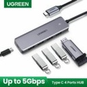 Ugreen Hub Usb-c Con 4 Puertos Usb 3.0 Aluminio