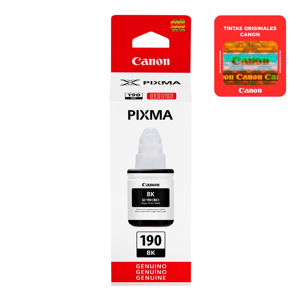 CANON GI190 BLAK BOTELLA DE TINTA G1100/2100/2010/3100/4010