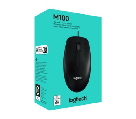 LOGITECH 910-003241/001648/1601 MOUSE M100 OPTICO USB