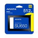 Disco SSD 512GB Adata Ultimate SU650 2.5" Sata