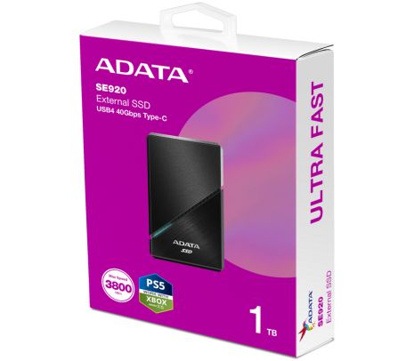 ADATA DISCO DURO SSD SE920 1T NEGRO USB-C