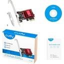 Adaptador Cudy PCI-E Rj45 de 2,5 Gbps