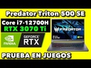 Notebook Acer Predator Triton i7-11800H/16gb/512gb/16" IPS  165Hz/RTX3060 6gb GDDR6