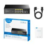 Switch Cudy 8 Puertos Poe + 2 Uplink Gigabit