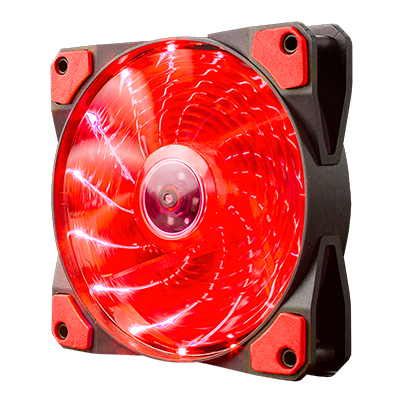 MARVO - FAN SCORPION FN-10 - 120MM. ILUMINACION 15 LEDS ROJOS.