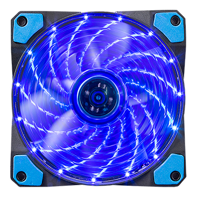 MARVO - FAN SCORPION FN-10 - 120MM. ILUMINACION 15 LEDS AZULES.