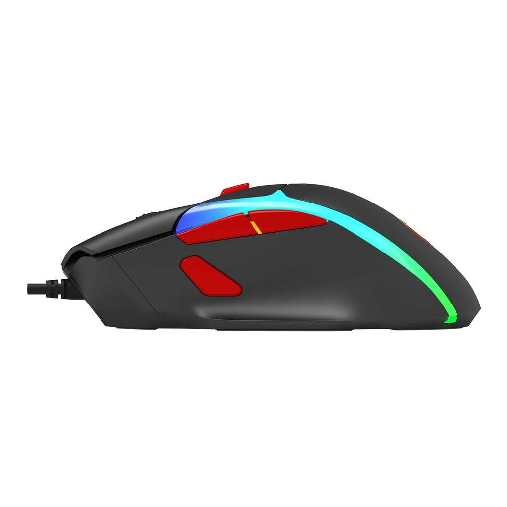 MARVO - MOUSE GAMING CABLEADO CON ILUMINACIÓN M360 - HASTA 12000DPI. ILUMINACIÓN 7 MODOS RGB