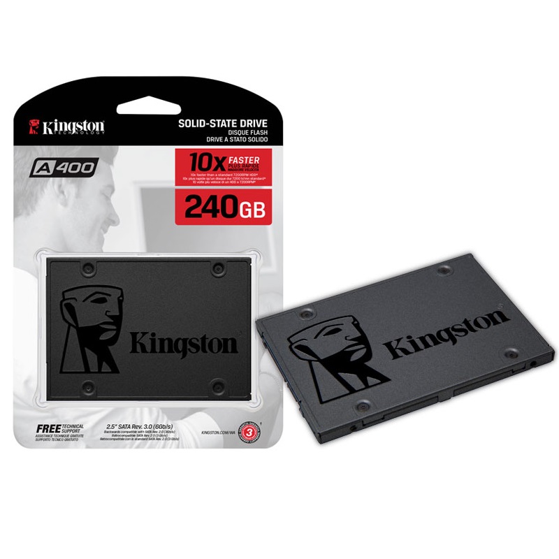 Disco SSD interno Kingston A400 240GB 2.5" SATA 6Gb/s