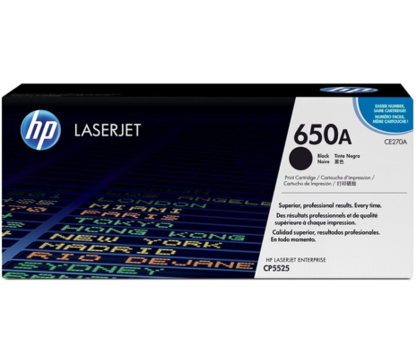 Toner original HP CE270A (650A) 13.500cps (CP)