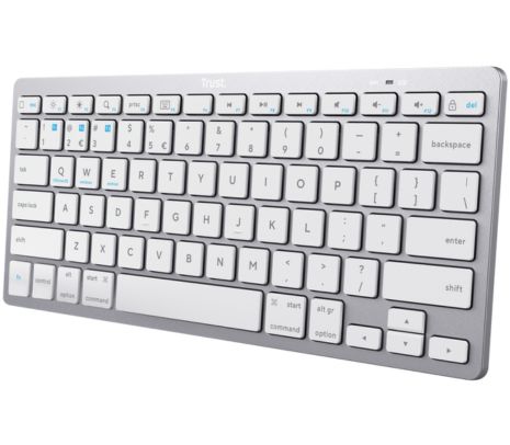 TRUST TECLADO BASICS TKL INAL+BT WHITE