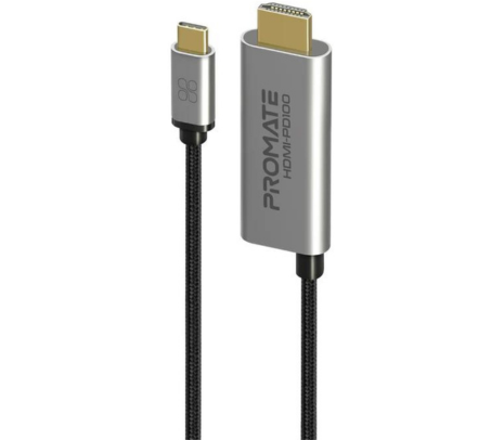 PROMATE HDMI-PD100 CABLE HDMI A USB-C K4 100W 1.8M GREY