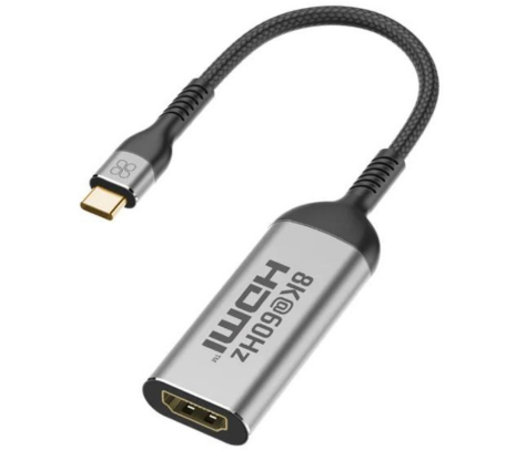 PROMATE MEDIALINK-8K ADAPTADOR USB-C A HDMI 8K 60HZ GREY