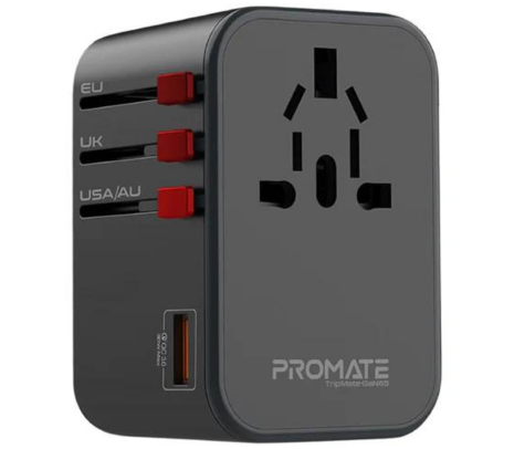 PROMATE TRIPMATE-GAN65 ADAPTADOR DE PARED UNIVERS 65W QC 3.0