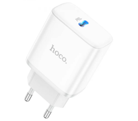 HOCO C104A CARGADOR DE PARED USB-C 3.0 EU S/CABLE 20W WHITE