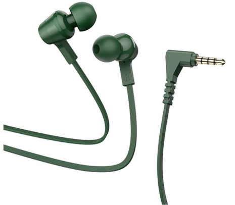 HOCO M86 EARPHONES OCEANIC C/MIC 3.5MM ARMY GREEN