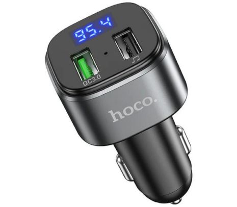 HOCO E67 TRANSMISOR PARA AUTO BT 5.0 CON PUERTO QC 3.0 BLACK