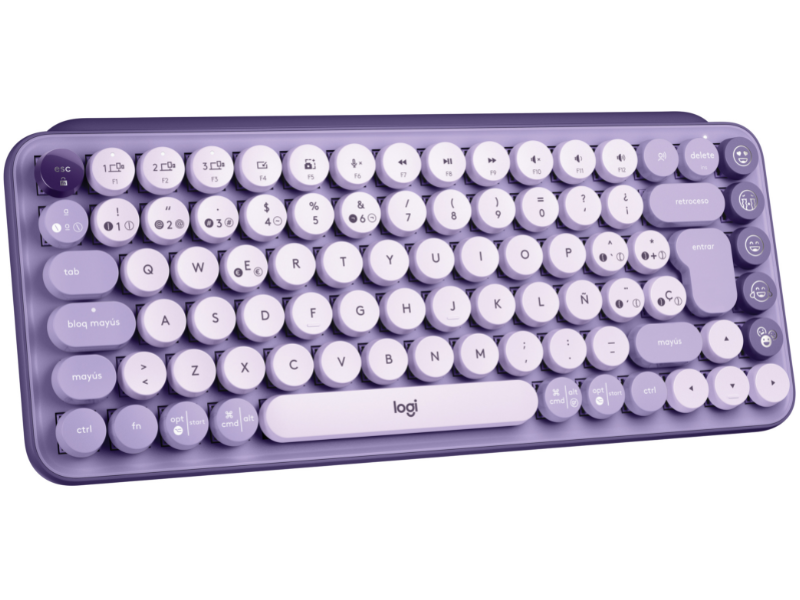 LOGITECH TECLADO POP KEYS COSMOS LAVENDER INAL+BT (D)