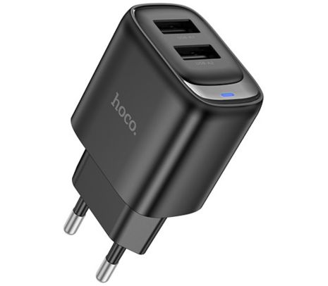 HOCO C141A CARGADOR DE PARED 2 USB-A EU 10W BLACK