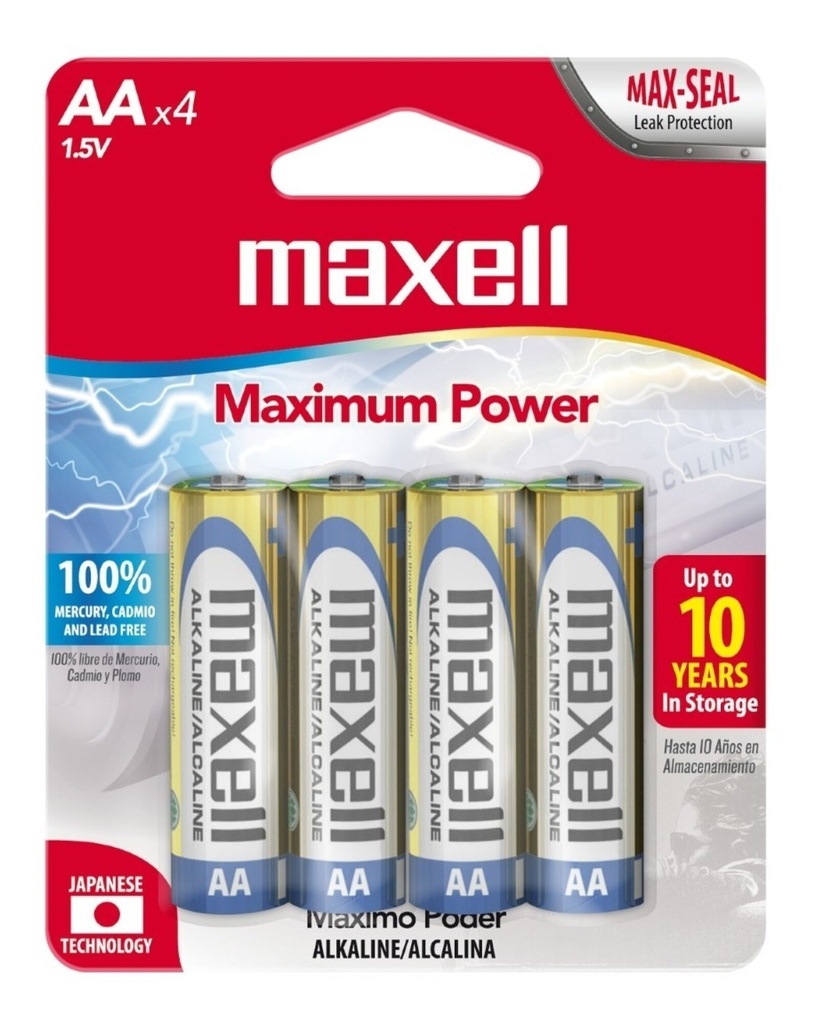 MAXELL 723865 PILAS ALCALINAS LR03 AAA 4 UNI