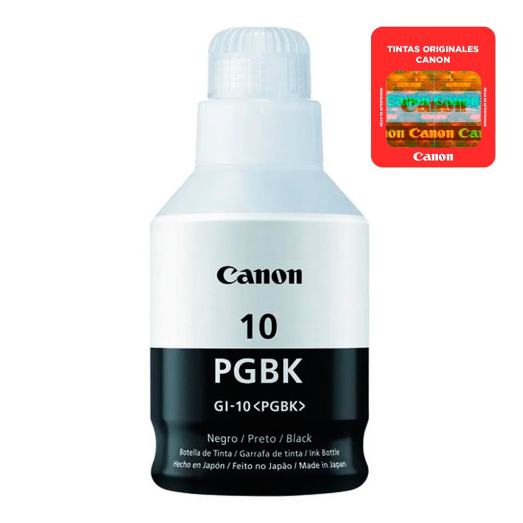 Botella de tinta original Canon GI-10 PG - Negro 170ML